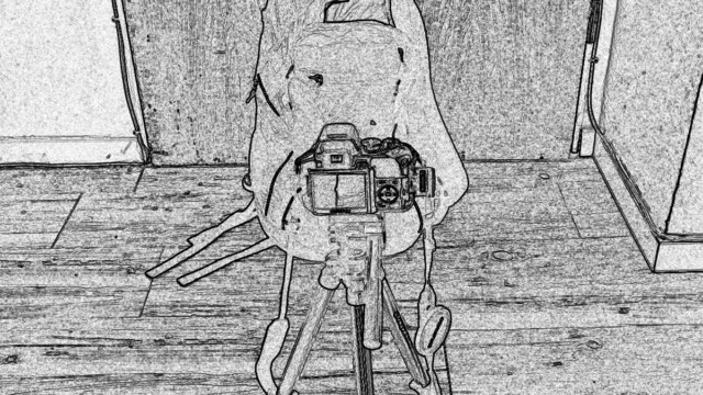 Setup der Photosession "Rucksackversteckung"